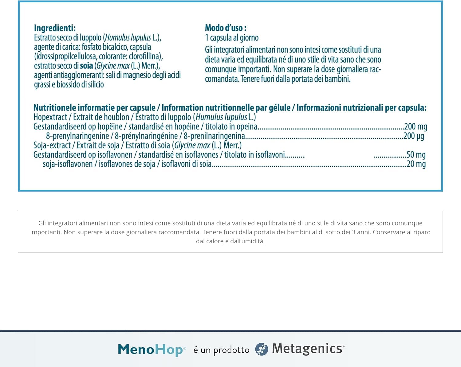 MenoHop VC ITA 90 capsule blister