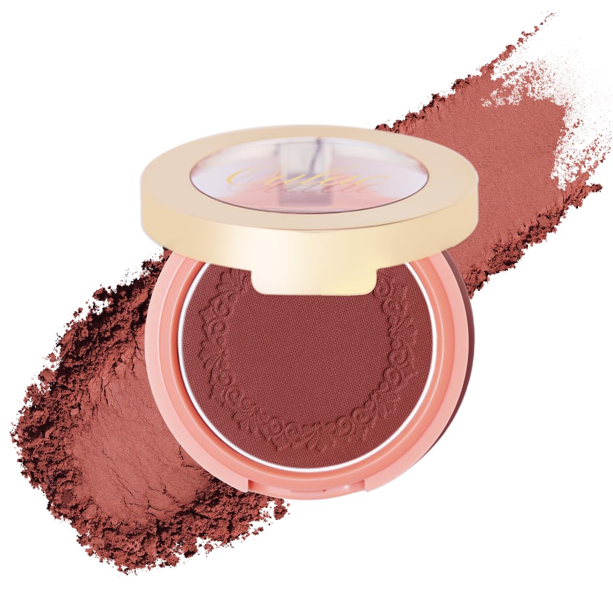 Oulac Plummy Brown Matte Blush, High Color Payoff Blush Powder, Blushers for Cheeks Make up, Long-Lasting Fade & Sweat Resistant, Vegan & Cruelty-Free, N02 Cheek to Cheek