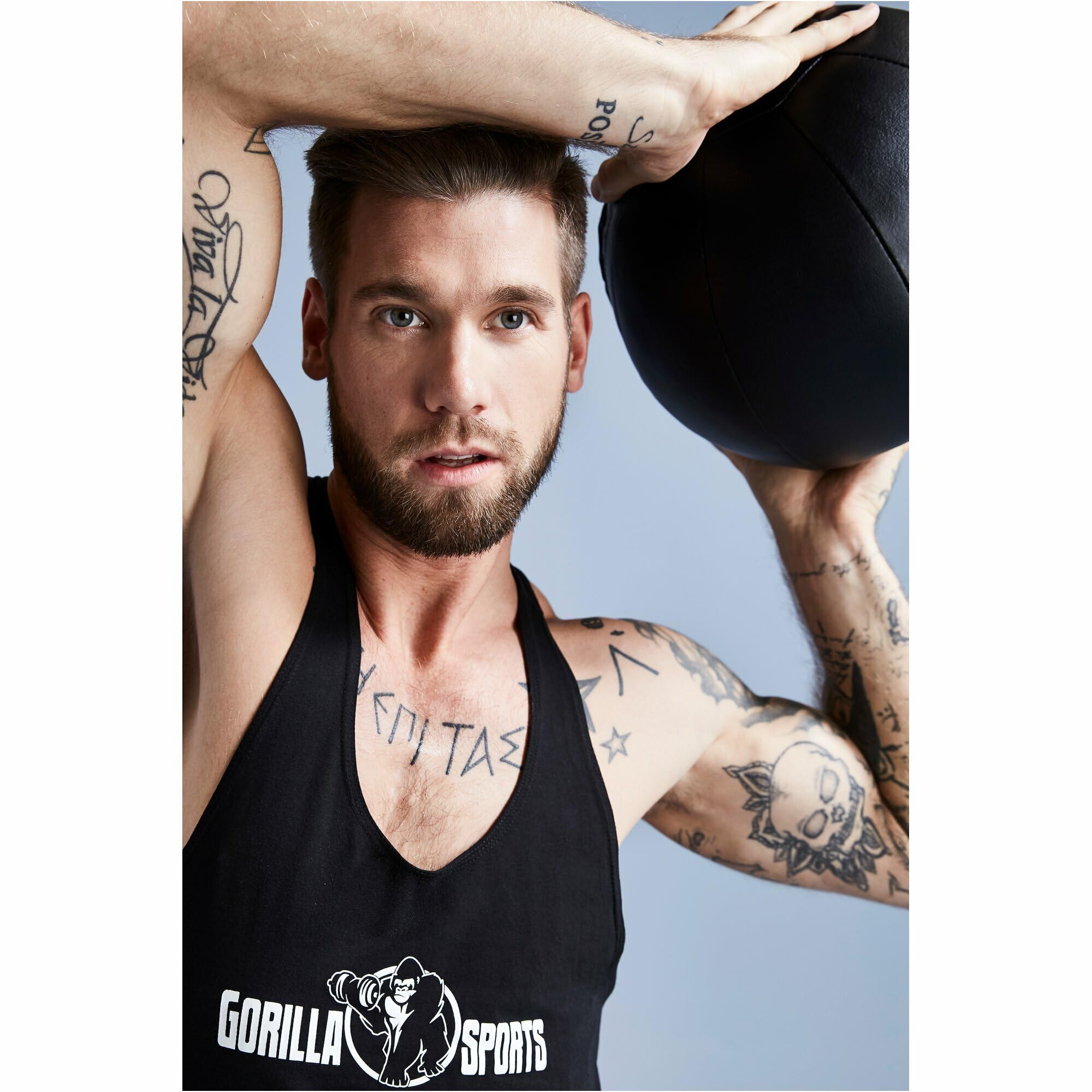 GORILLA SPORTS® Medizinball - 1kg, 2kg, 3kg, 4kg, 5kg, 6kg, 7kg, 8kg, 9kg, 10kg Gewichte, Einzeln/Set, 29cm, aus Leder, Schwarz - Trainingsball, Fitnessball, Gewichtsball, Slam Ball