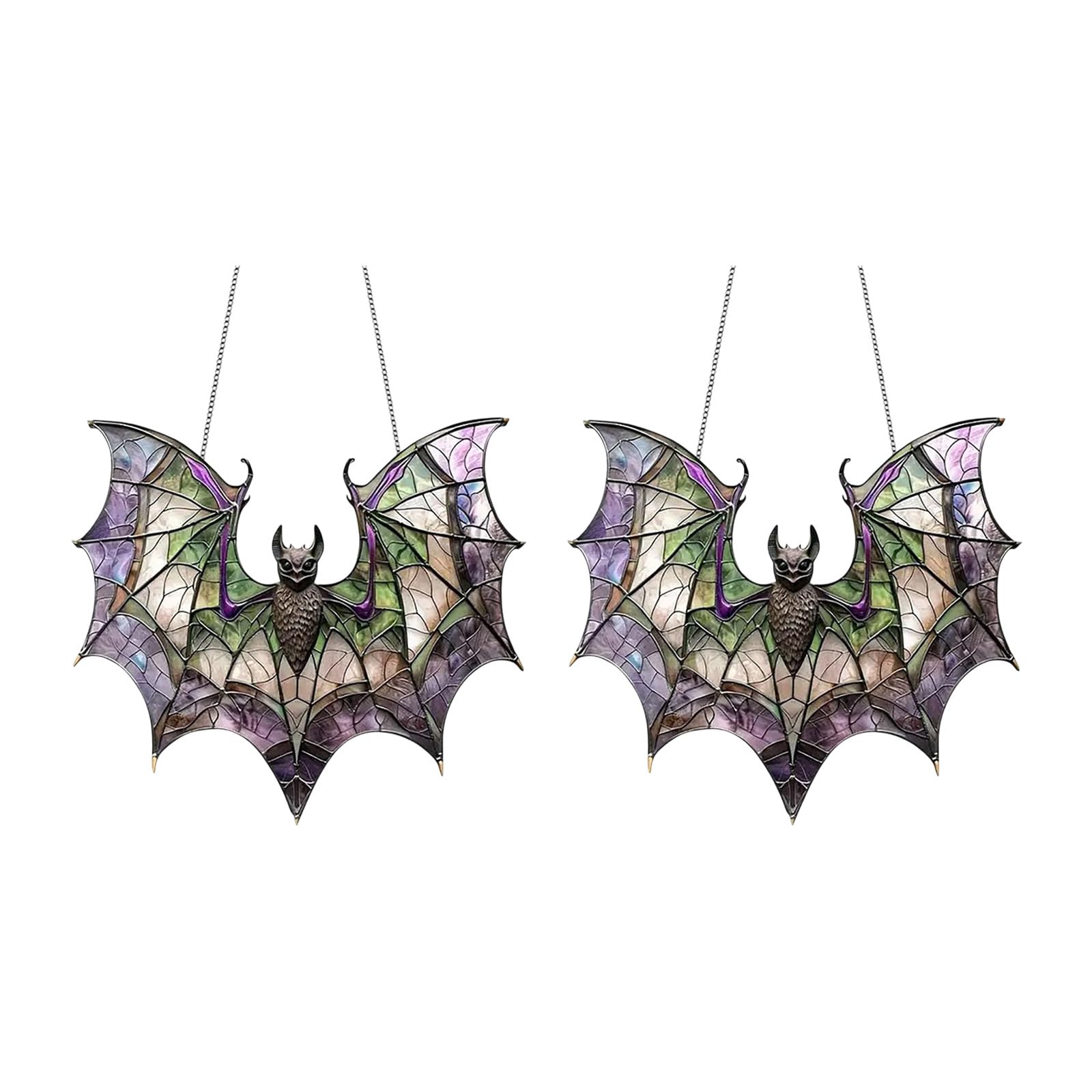 TFAOYS Of 2 Artistic Colorful Acrylic Bird Sunlight Catchers Hanging Ornament Enhances Home Garden Visual Atmospheres Bird Suncatchers Acrylic Hanging Ornament