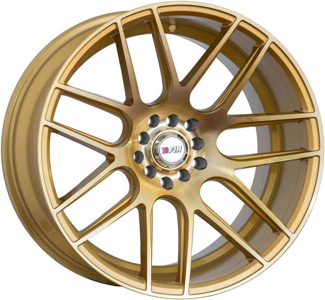 18x9.5 F1R F18 Machine Gold Rim Offset(35) Lug(5x100/5x114.3) Bore(73.1) 1 Wheel -- F18189510H35GD