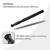 Vista 7 de SDS-Plus - Mandril de sierra de agujero, incluye 2 ejes de sierra de agujero con 3 taladros centrales HSS (M2) de 1/4 de pulgada, 2 llaves