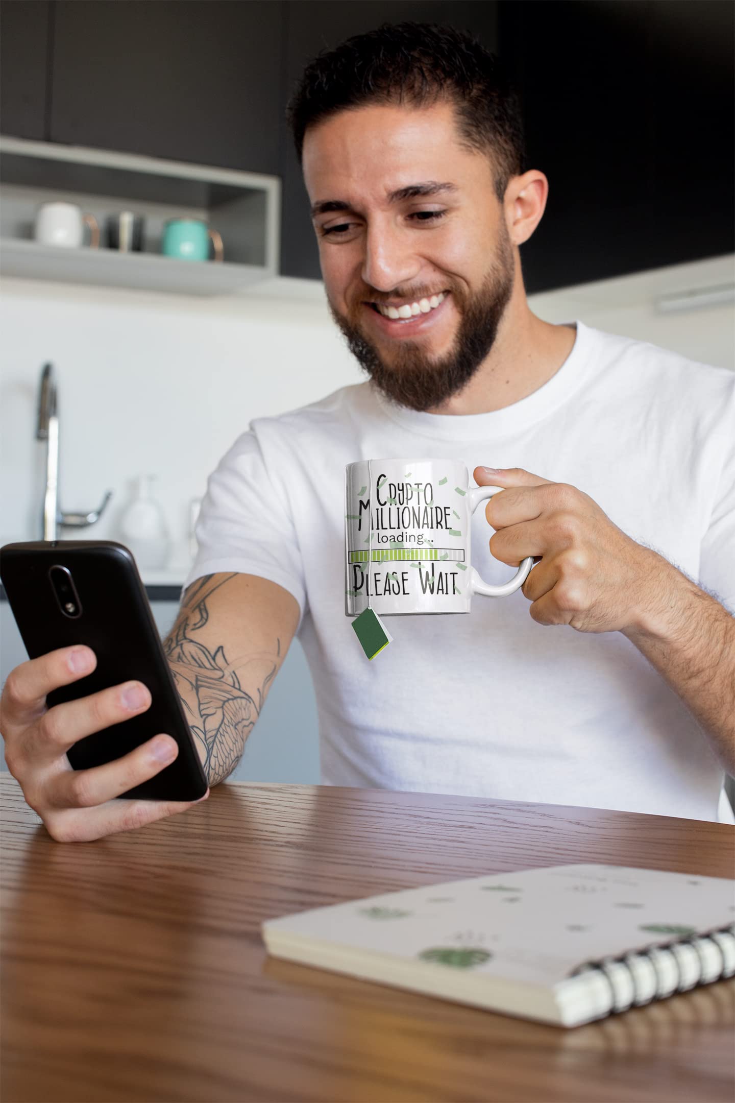 McMug - Crypto Millionaire - Mug, Ceramic, 11fl.oz, White - Image 2