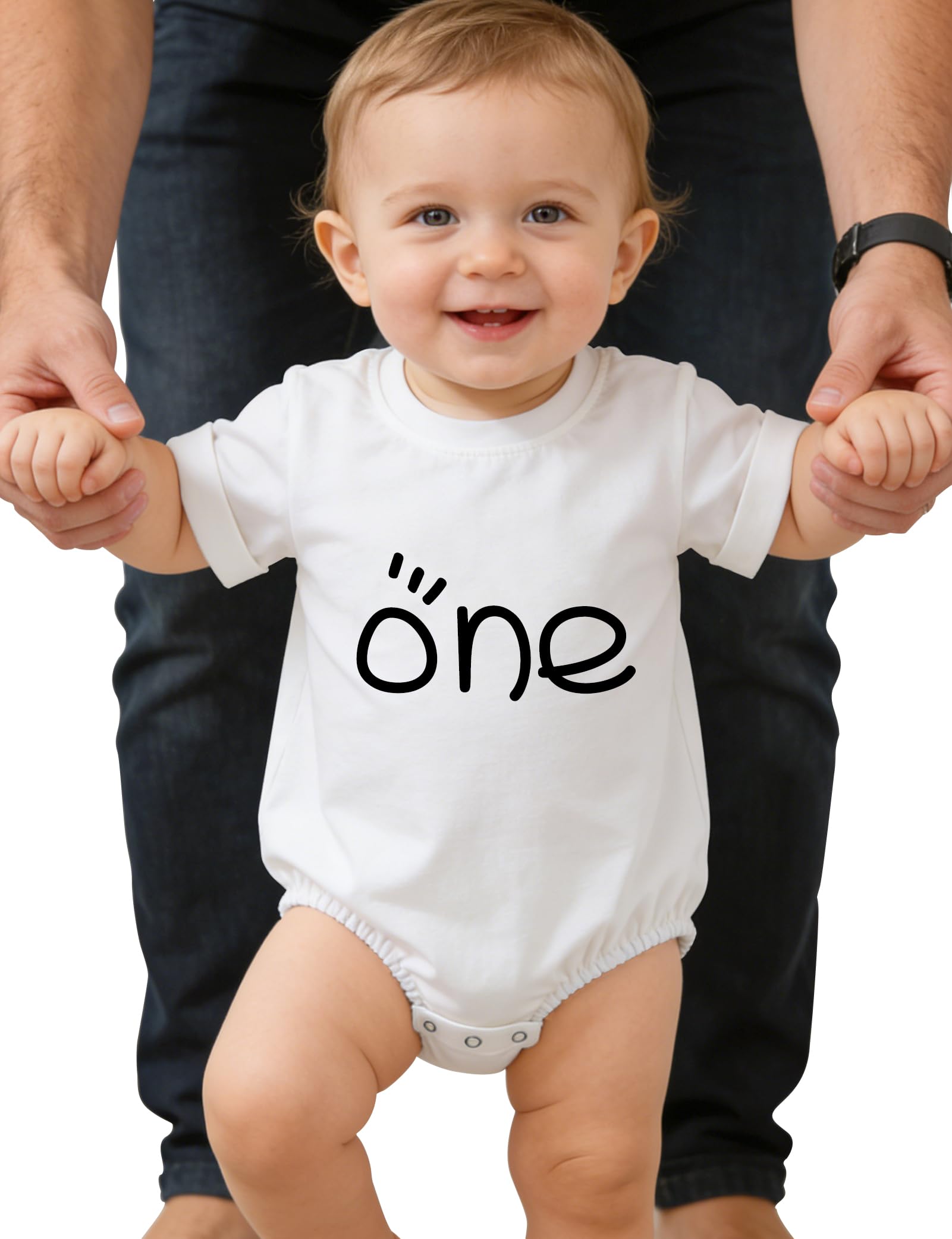 Baby Boy Girl Bodysuit 0-24 Months Infant Romper Short Sleeve Baby Clothes One-Piece Baby Jumpsuit with Funny Slogan