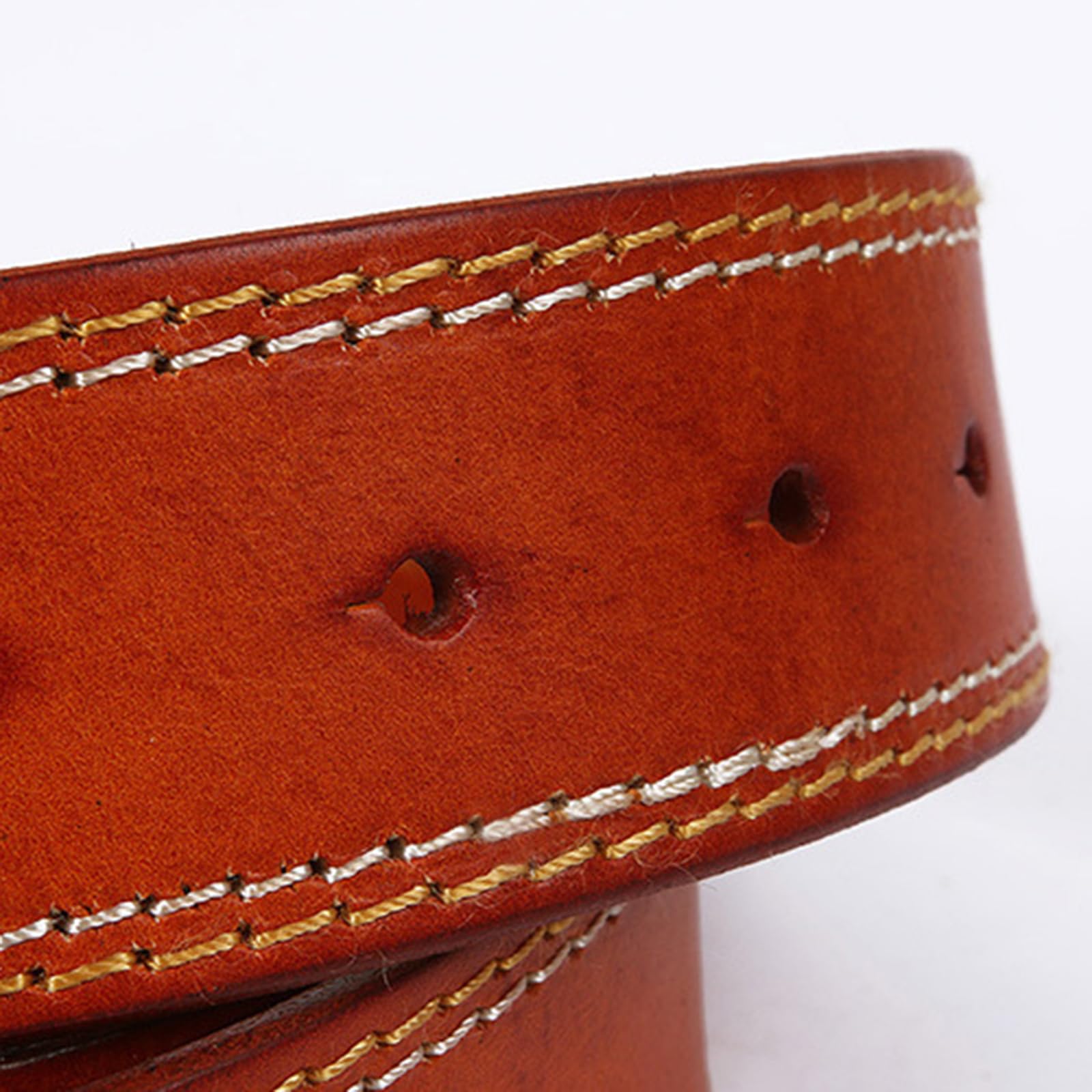Generico Western Cintura con Fibbia a Scatto in Rilievo Fibbia Ovale con Perlina Turchese Stile Country Cinturino in Pelle con Incisione Floreale(105cm/41, Brown)