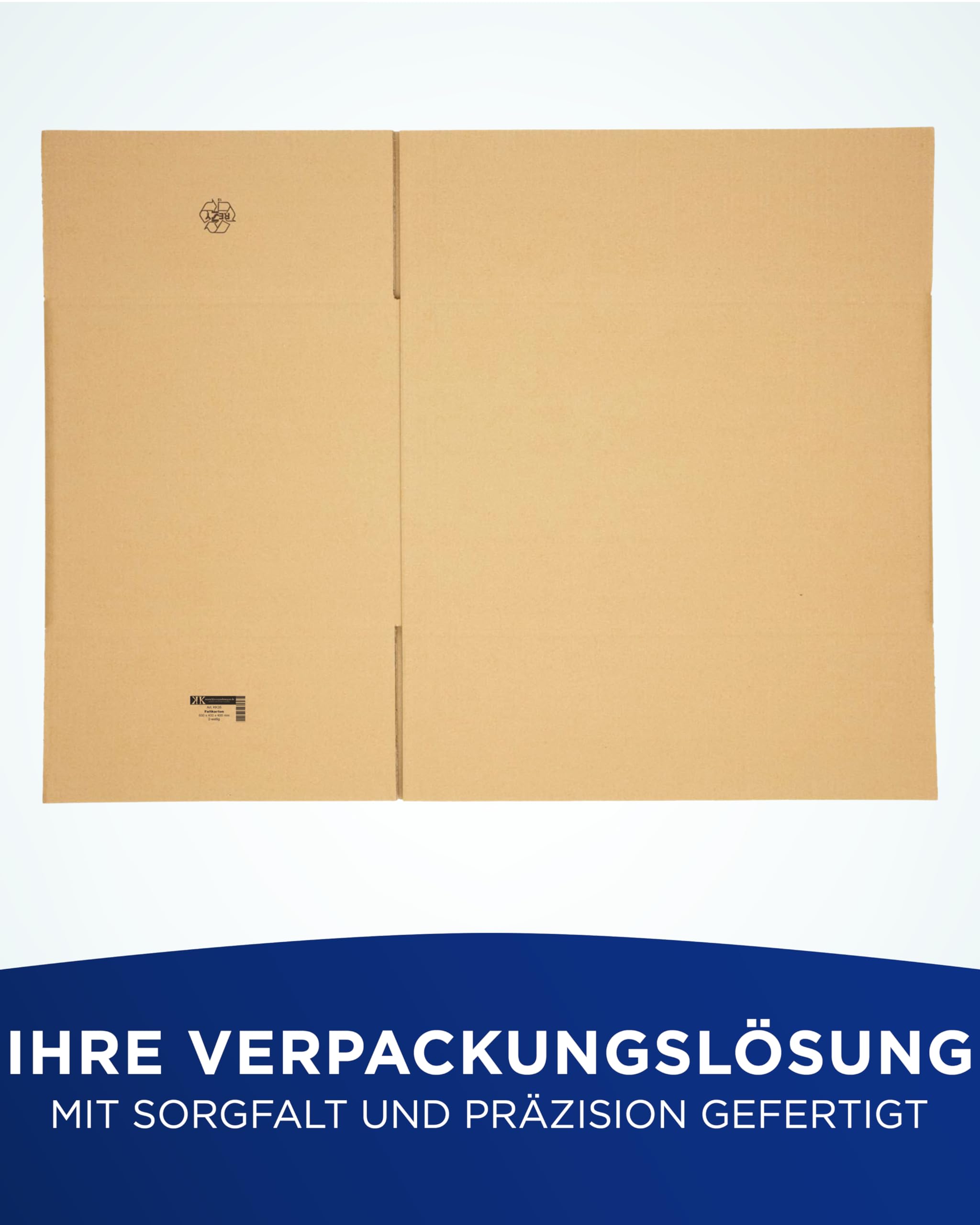 KK Verpackungen Versandkartons 600 x 400 x 400 mm Braun 2-wellig (Innenmaß 585 x 385 x 370 mm) | 30 Stück, Faltkartons Kartons für Versand als DHL Paket Hermes Paketklasse L DPD GLS Paketklasse XL