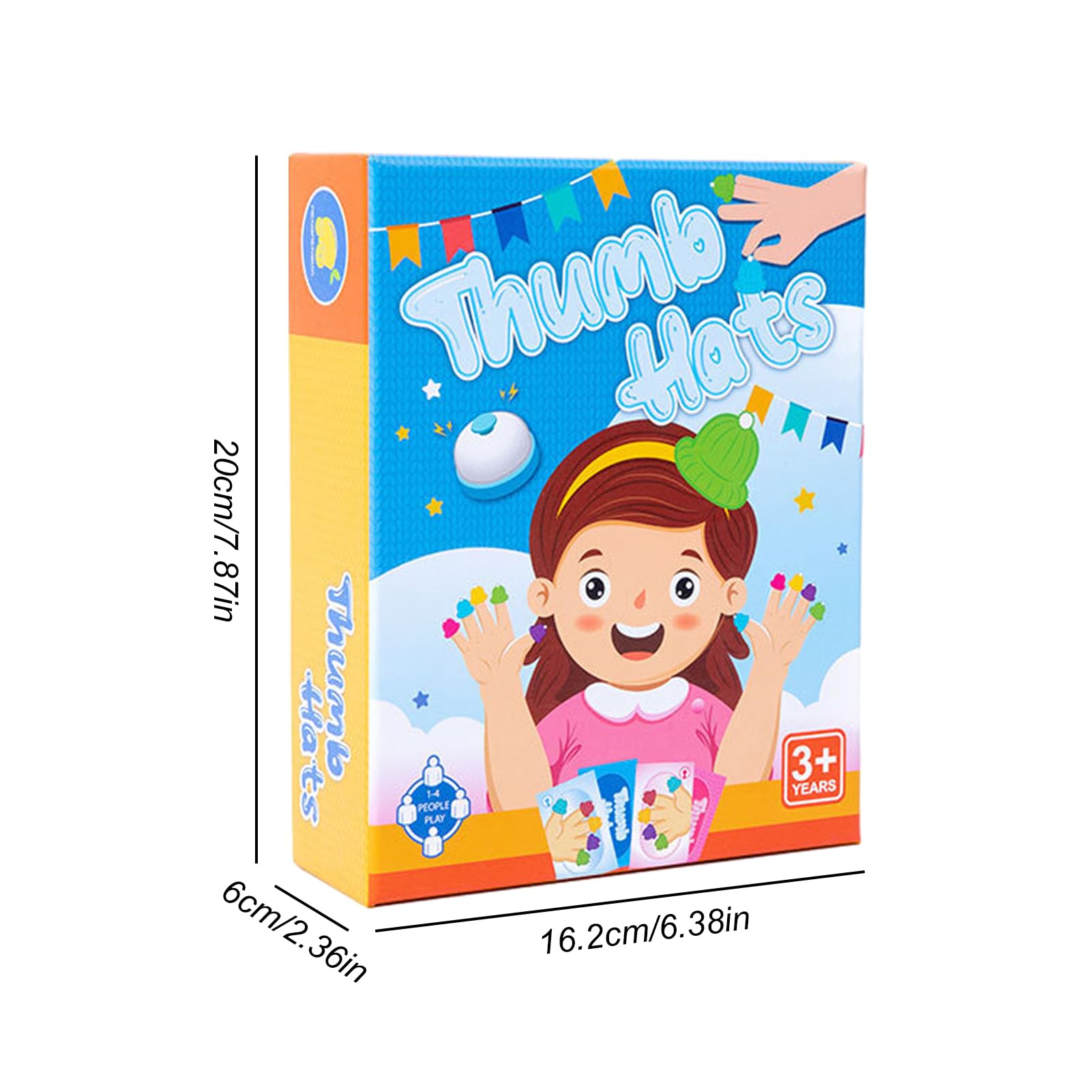 puzzlegame Juego de Sombrero de Dedo | Gorro para Dedos de Knit Game Tricks | Sombreros para Pulgar de Juegos de Mesa con Tarjeta de Juego y Campana | Juego multijugador Juguetes interactivos