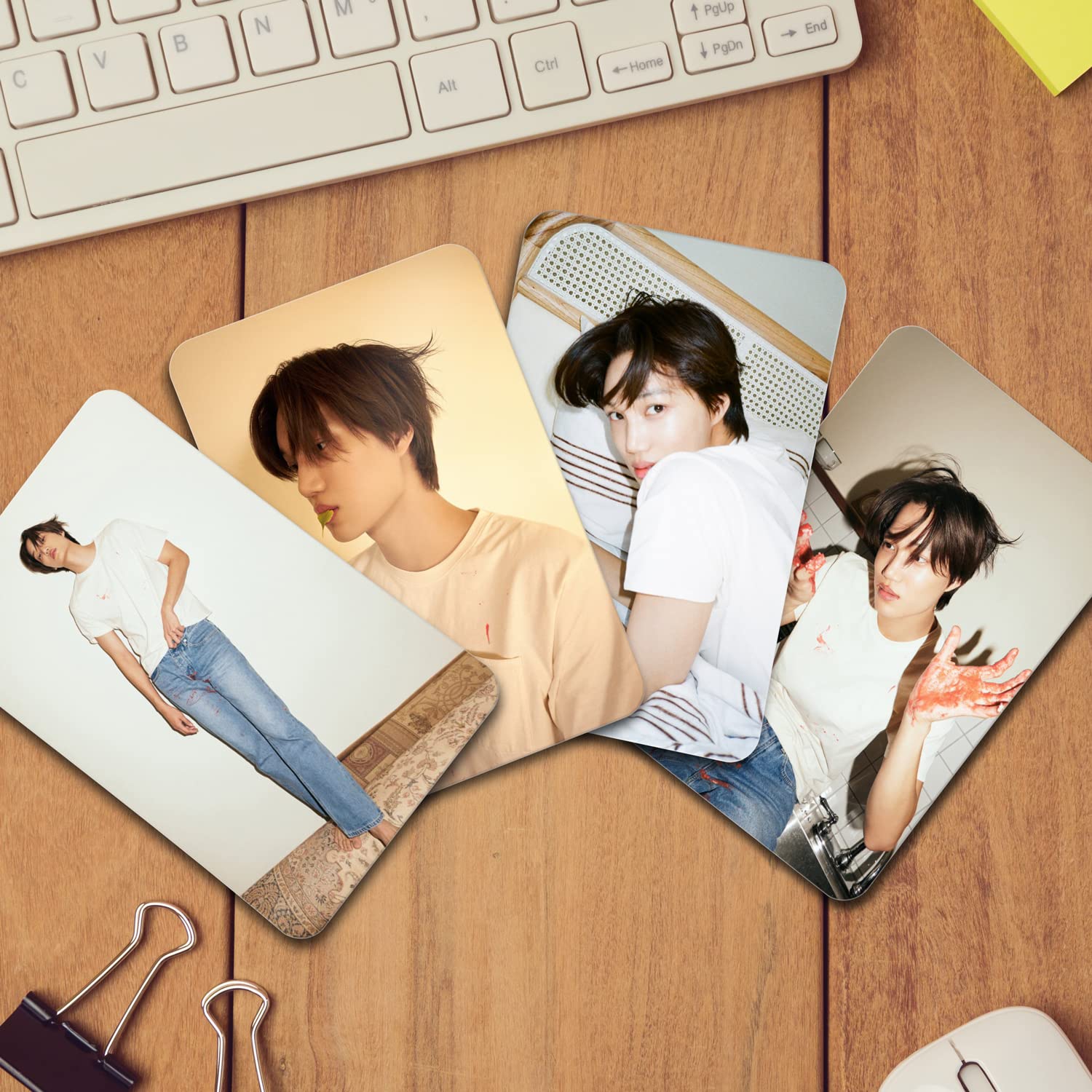 Kai Peaches Album Photocards (Solo Kpop Idol) Set of 14 + 2 Freebies