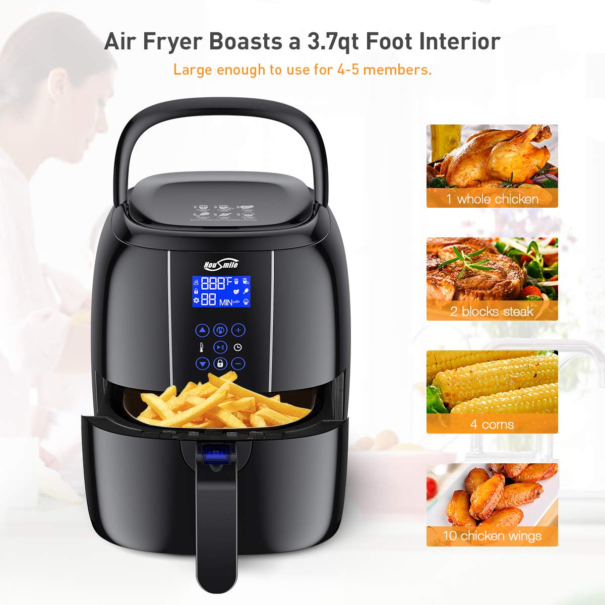 Housmile 7qt Professional Air Fryer In Digital Desertcart
