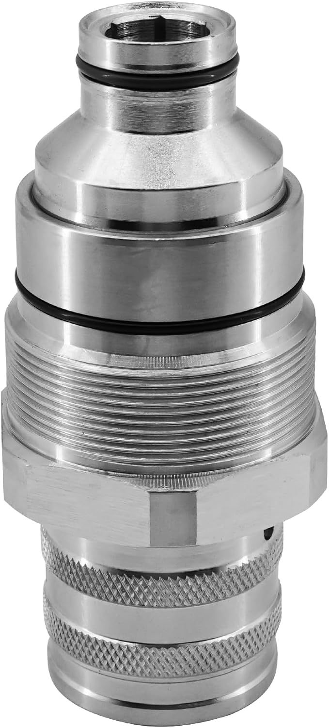 Female Flat Face Quick Coupler V1311-77150 Compatible with Kubota SSV65 SVL75-2 SVL95-2S