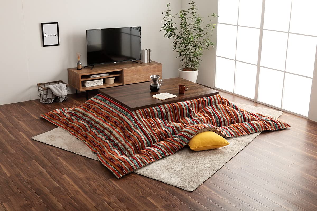 Amazon｜イケヒコ こたつ 掛け布団 アシュリー 約200×200cm ブルー