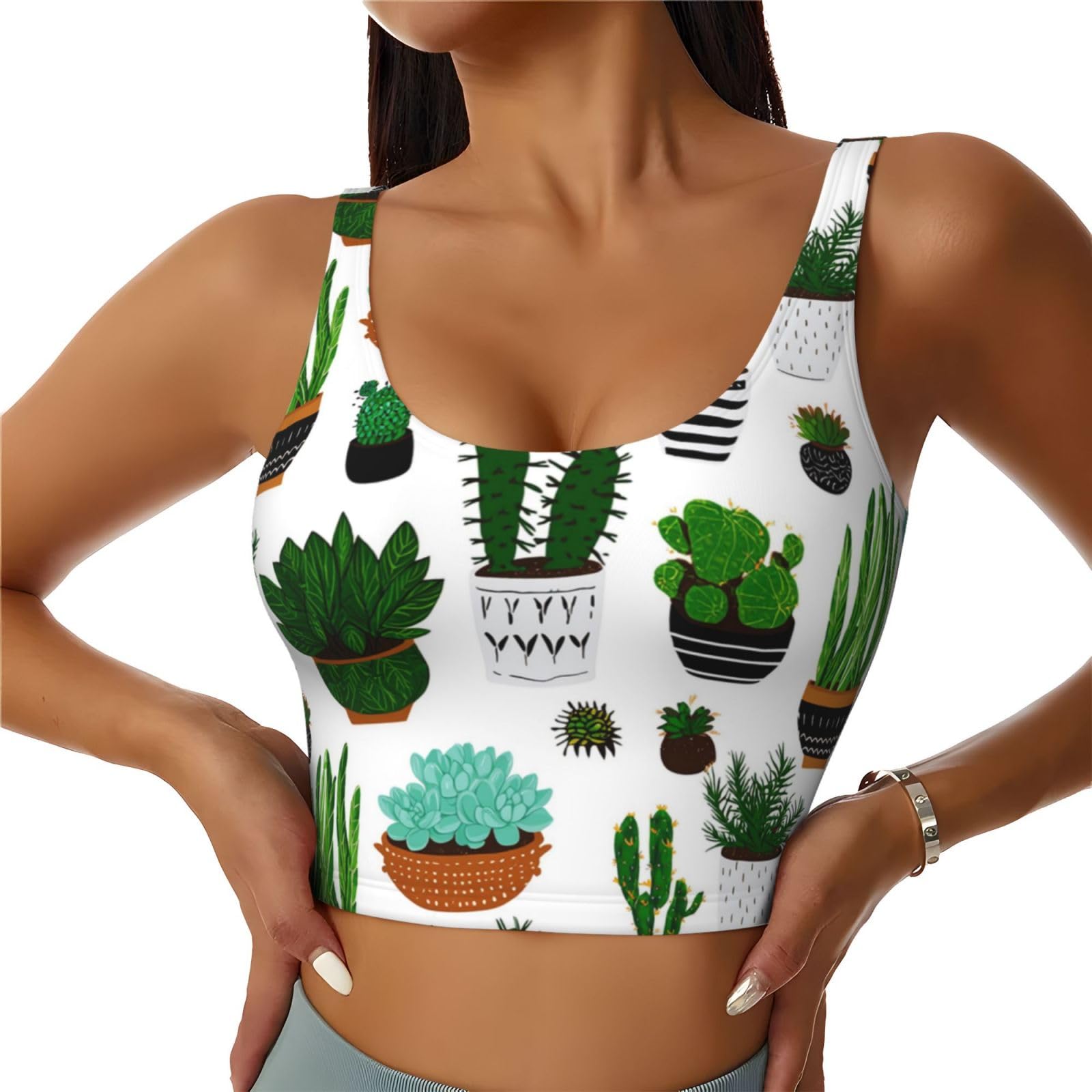 Womens Sexy U-Shaped Back Sports Bras Crop Tops Underwear