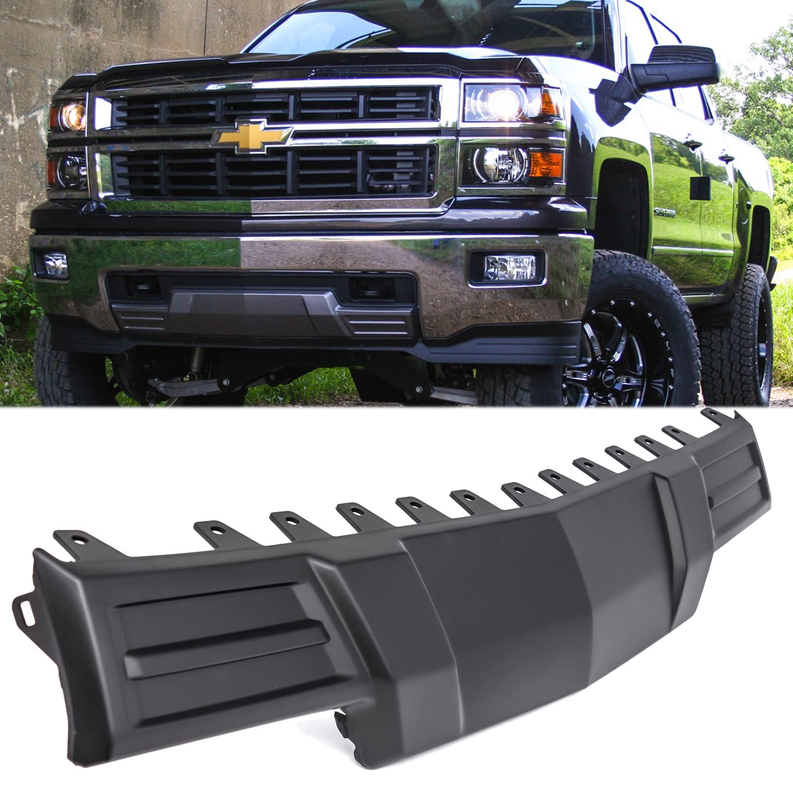 Front Bumper Skid Plate Compatible With 2014 2015 Chevy Silverado 1500
