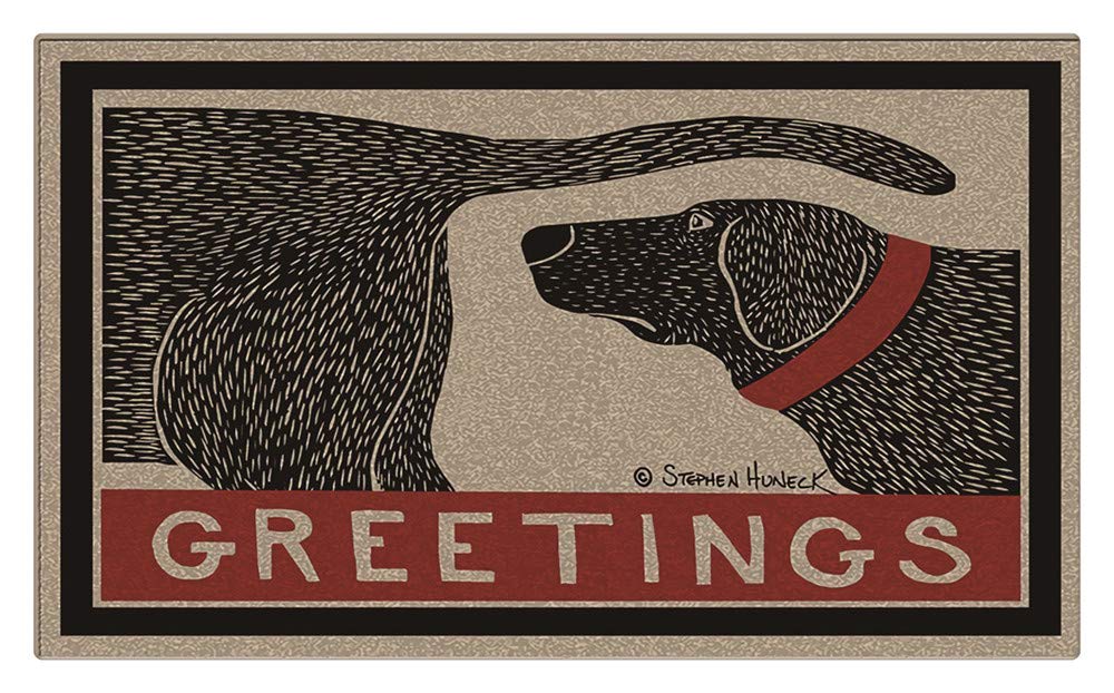 YQ ParkIndoor Dog Sniffing Greetings Doormat Super Absorbent Rubber Backing Non-Slip Doormat 23.6x35.4
