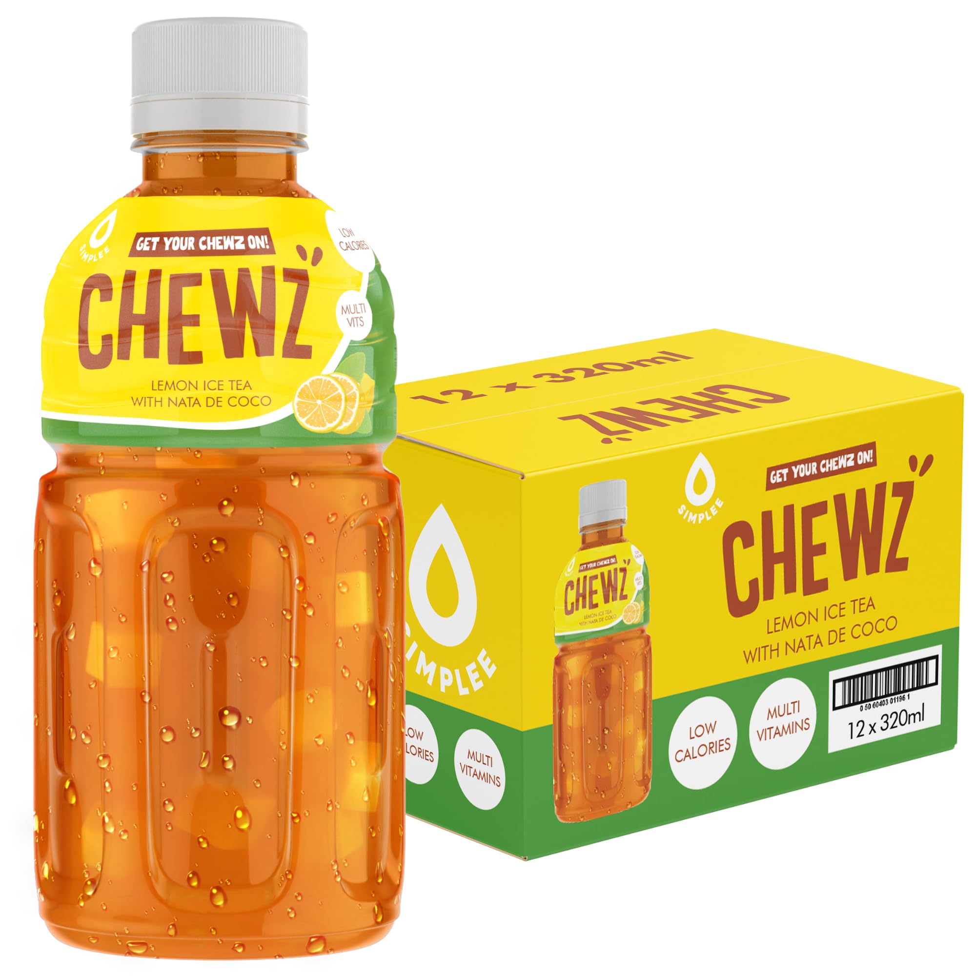 Chewz® Nata De Coco Ice Lemon Tea 12 Pack