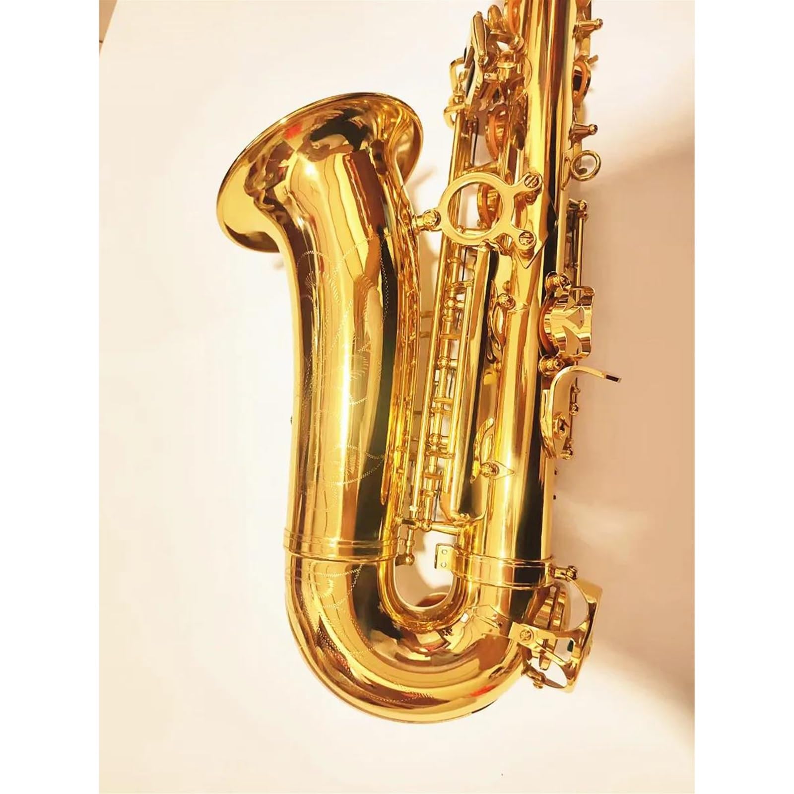 Saksofon Saksofon Altowy Eb, Mosiężny, Złoty Lakier, Instrument Muzyczny, Saksofon E-płaski Z Akcesoriami Do Futerału