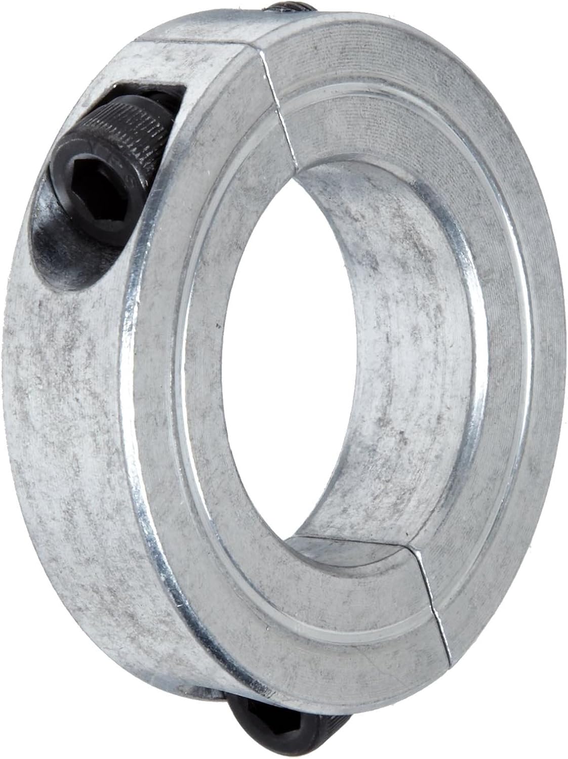 2 Set - Climax Metal 2C-112-A Aluminum Two-Piece Clamping Collar, 1-1/8 Bore Size, 1-7/8 OD, with 1/4-28 x 3/4 Set Screw