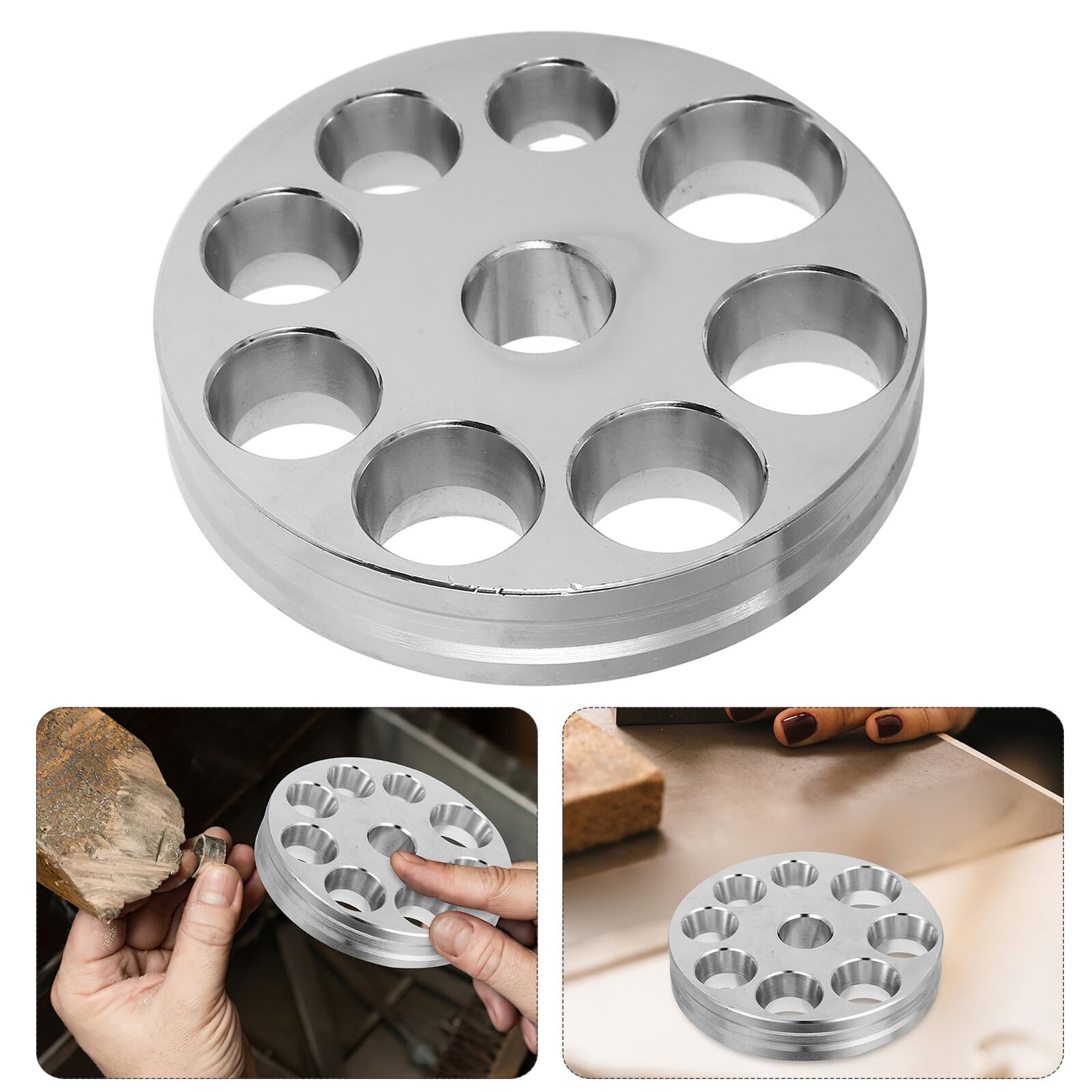 IWOWHERO Herramienta Expansora de Joyería con Placa de Acero al Carbono para Ajuste de Anillos Ranuras para Tallas Múltiples Accesorio para Reparación y Personalización de Anillos