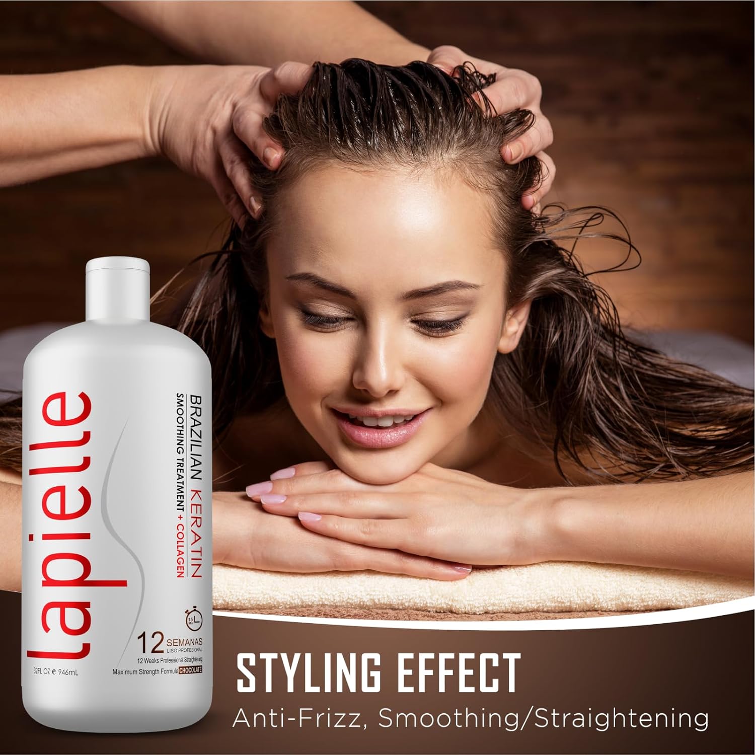 Brazilian Keratin with Argan Oil, for Dry and Damaged Hair, Professional use Only(32 FL oz).