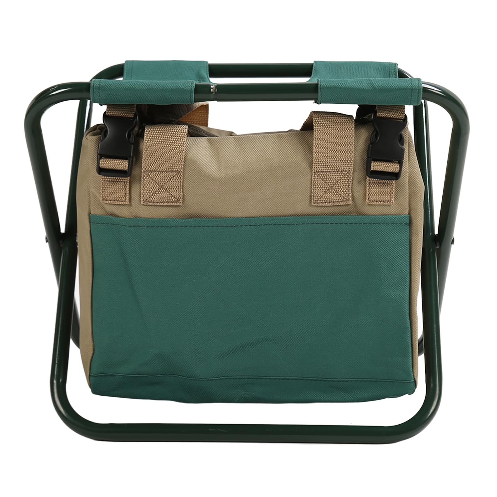 Sgabello Zaino, Sgabello da Giardiniere Pieghevole e Resistente all'Usura, Tessuto Oxford Staccabile e Durevole per Giardino (GREEN)