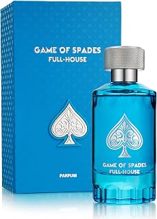 Jo Milano Game of Spades Full House Unisex Eau de Parfum 3.4oz | Cinnamon Oud Neroli Orange Ginger | Long-Lasting Citrus Spice Wood Fragrance