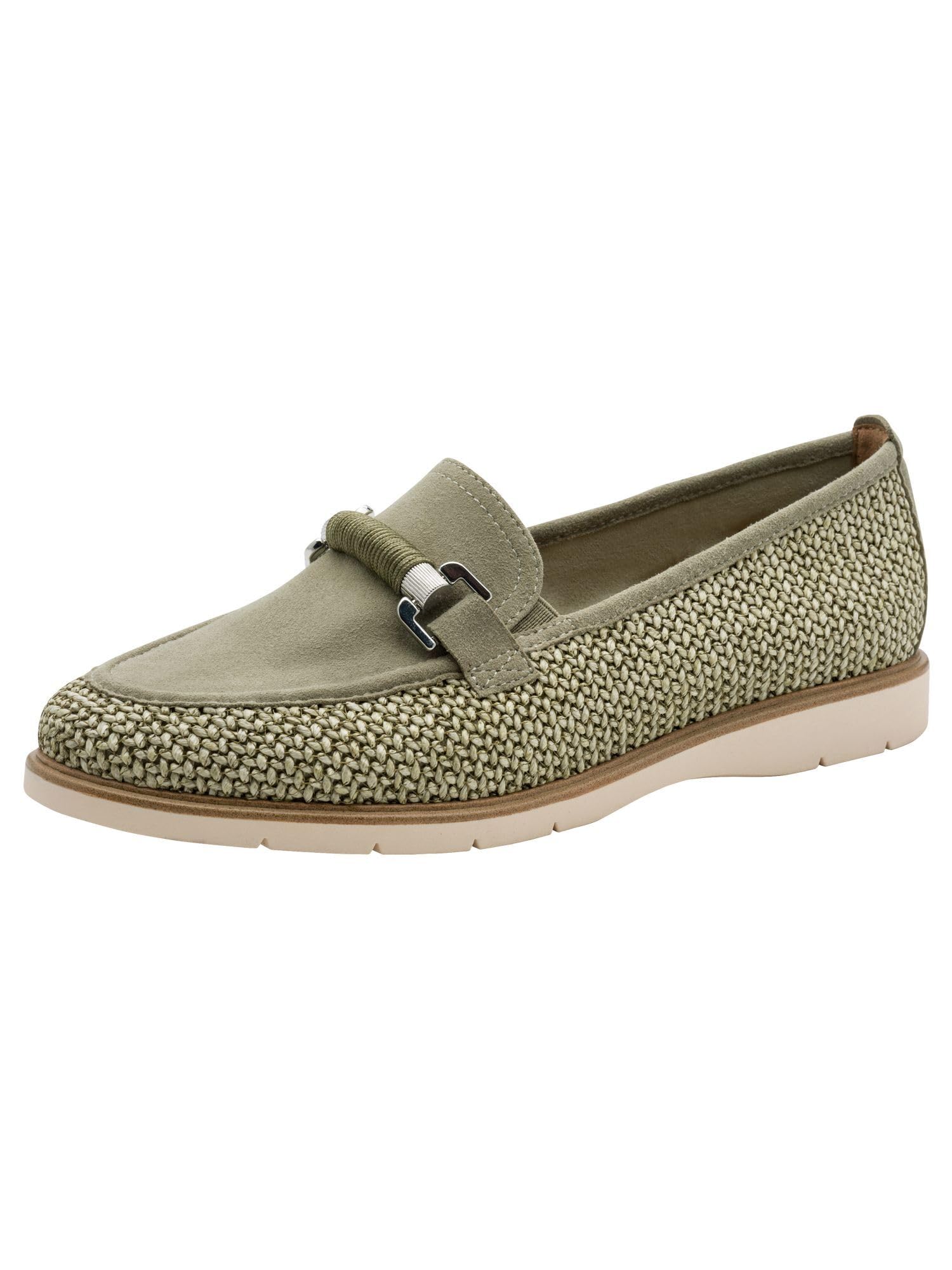 Tamaris Women's loafer flat green 3.5 UK