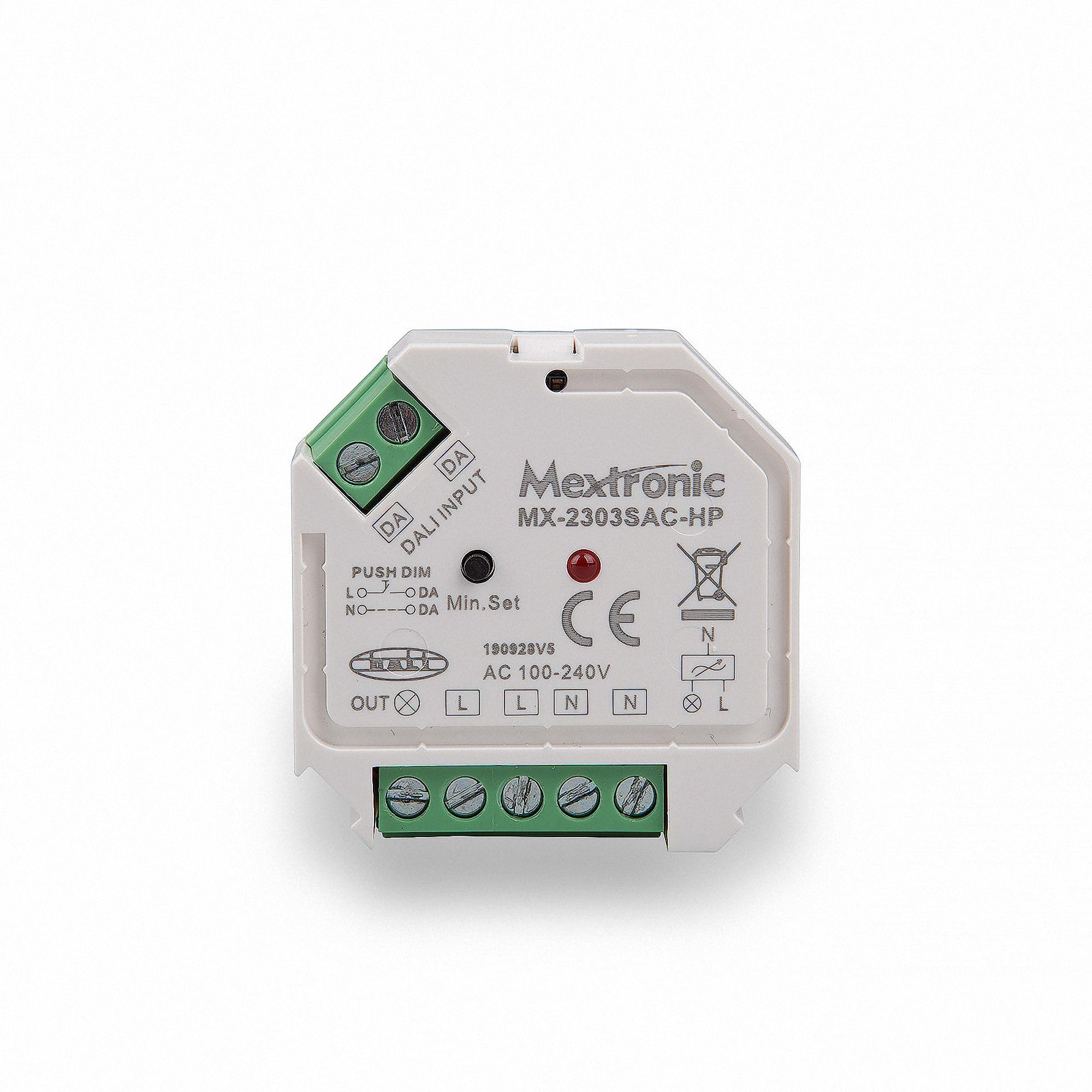 Mextronic DALI-Phasendimmer Phasenabschnitt-Dimmaktor SR-2303SAC-HP 100-240V AC