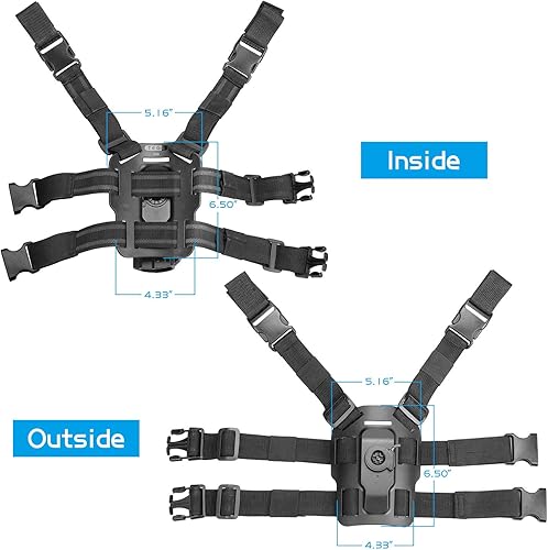 Miniatura 2 de efluky Universal OWB Holster Gun Drop Leg Muslo Policía Seguridad Modular Equipo Sistema de Equipo Duty Cinturón Nylon Set Compatible con Glock, S &