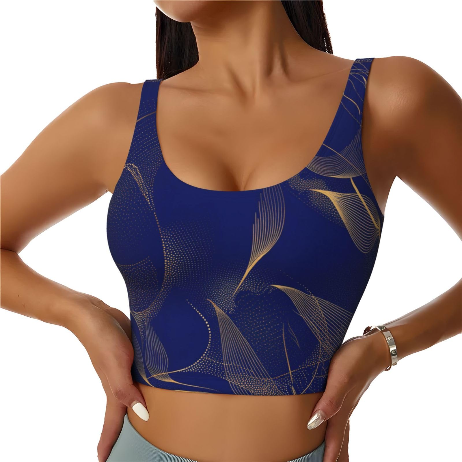 Womens Cozy Sports Bras U-Shaped Back Athletic Tank Sportswear for Sports