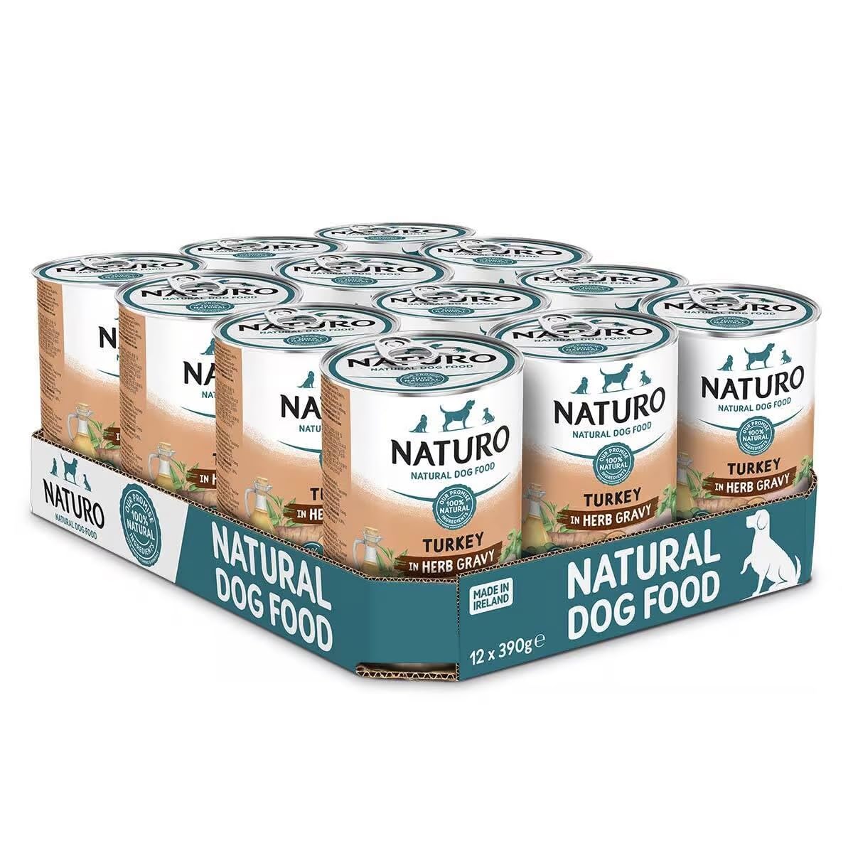Naturo Adult Dog Grain & Gluten Free Turkey in a Herb Gravy 12pk