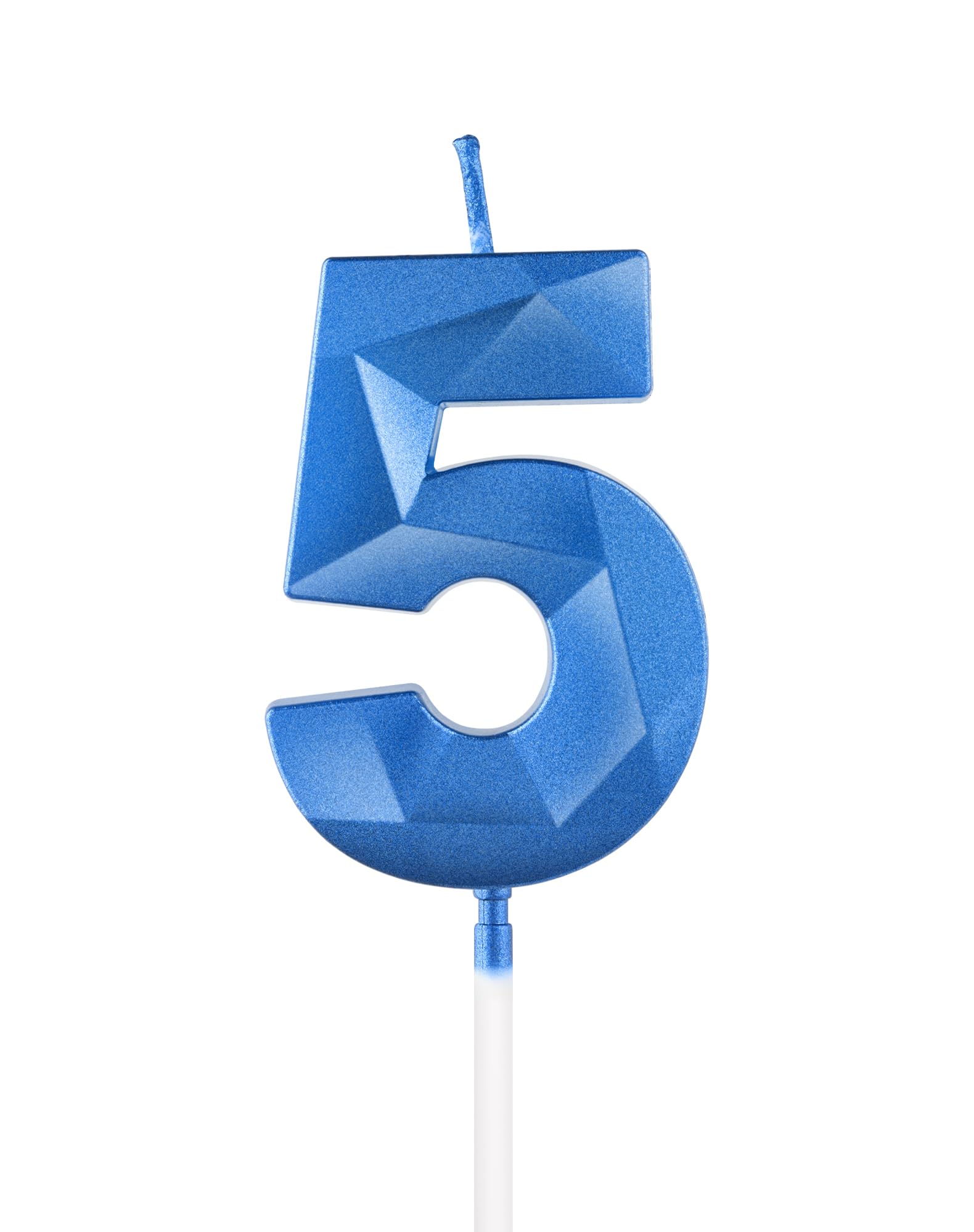 Royal Blue 13th Birthday Candles, 3D Number 13 Candle for Cake, Boy Girl 13th Birthday Decorations,Sapphire Candle Topper Blue Cake Decorations for Birthday Party Wedding Anniversary Supplies — view 33