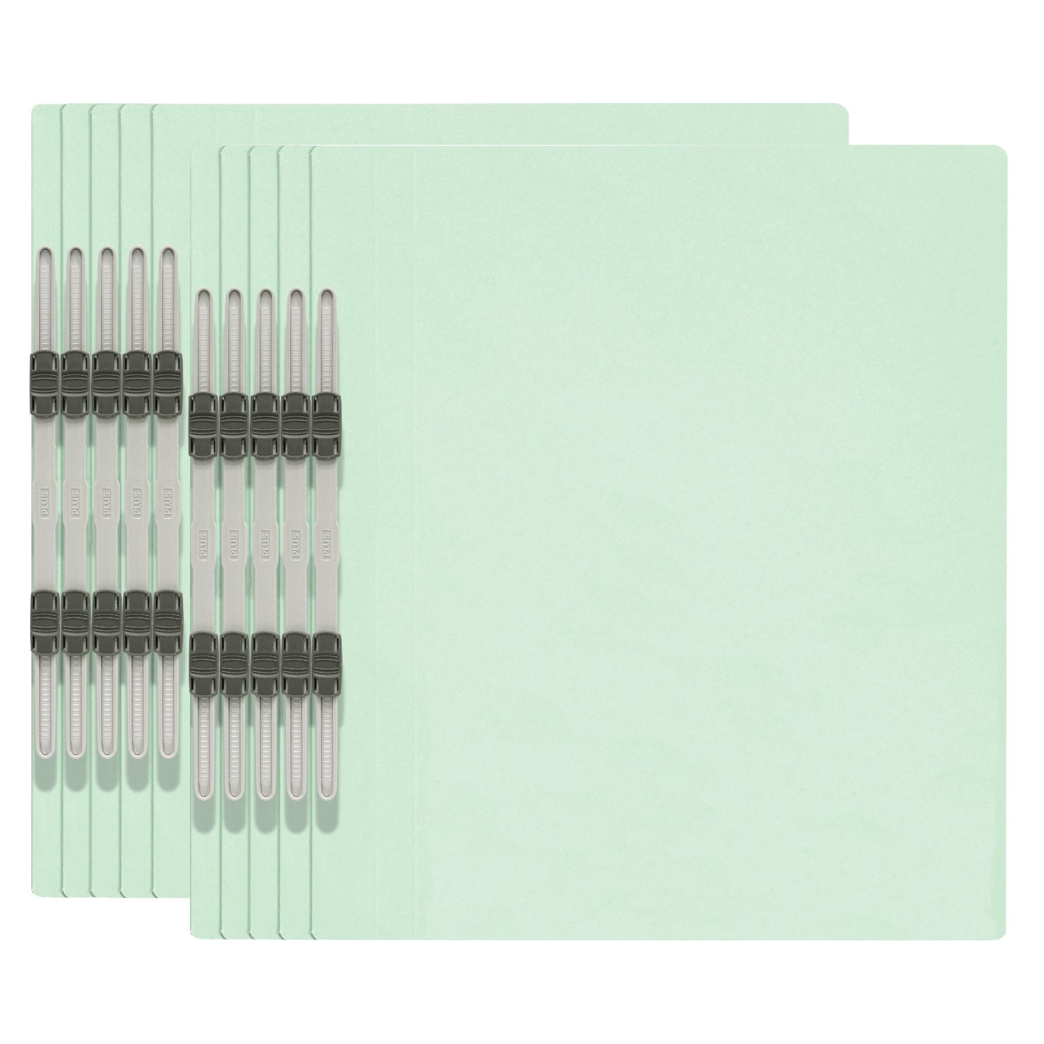 プラス フラットファイル A4縦 2穴 10冊パック No.021NP 78-595 ブルー