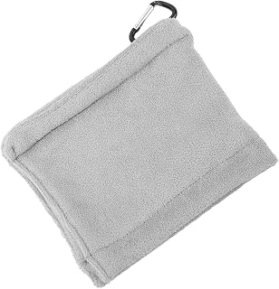 RiToEasysports Microfiber Golf Towel, Multipurpose Water Absorption Portable Wiping Cloth for Ball and Clubs Cleaning (Gray)