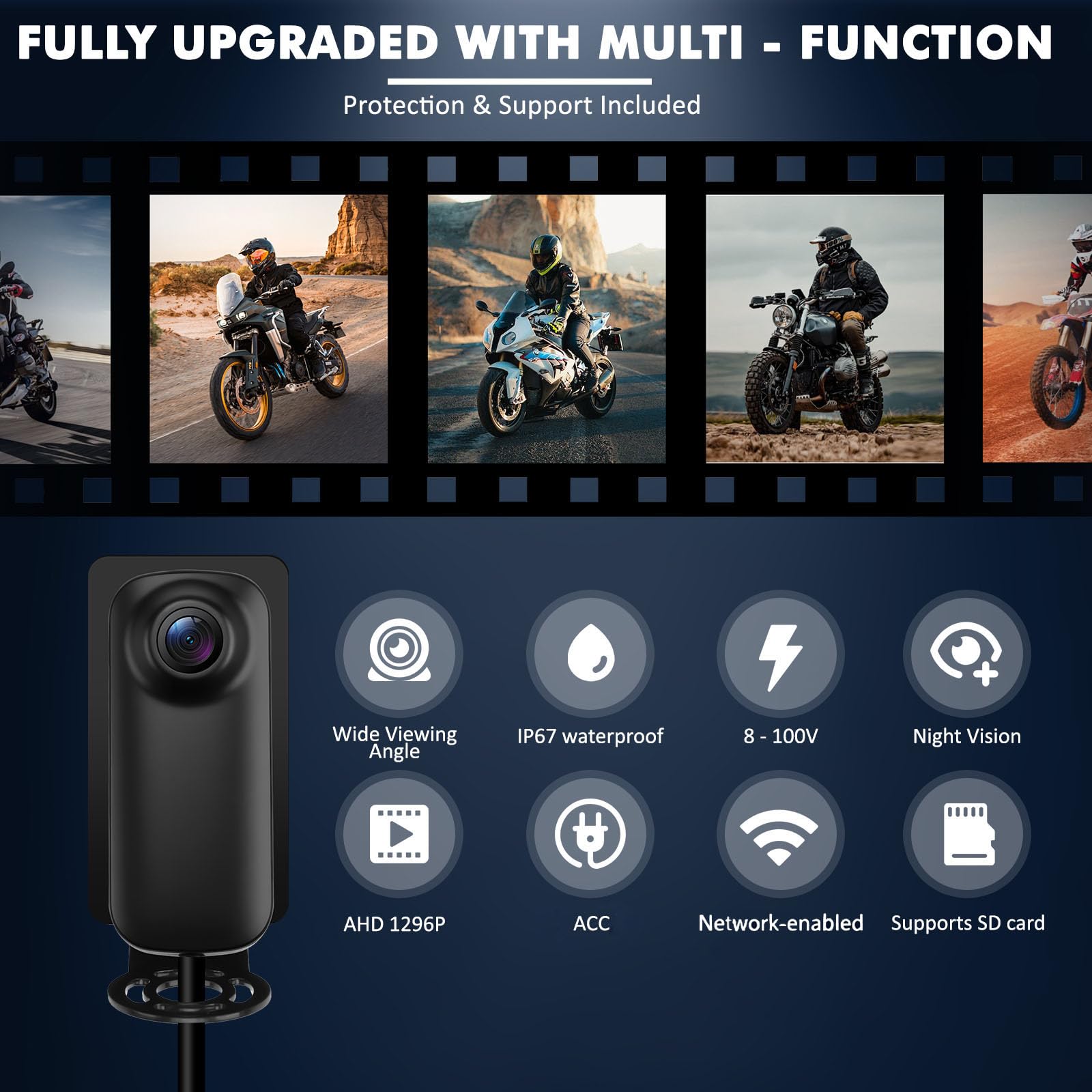 Dash Cam 1296P Connessione Internet Camioncino - Dettaglio