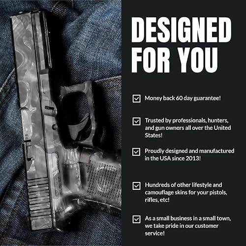 Miniatura 5 de GunSkins Pistol Skin - Pistola de vinilo premium con piezas precortadas - Fácil de instalar y se adapta a cualquier pistola - 100 resistente al agua