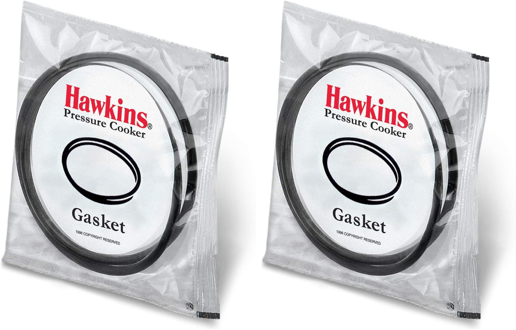 Hawkins A10-09 Gasket Sealing Ring for Pressure Cookers, 2 to 4-Liter, Black (Pack of 2)