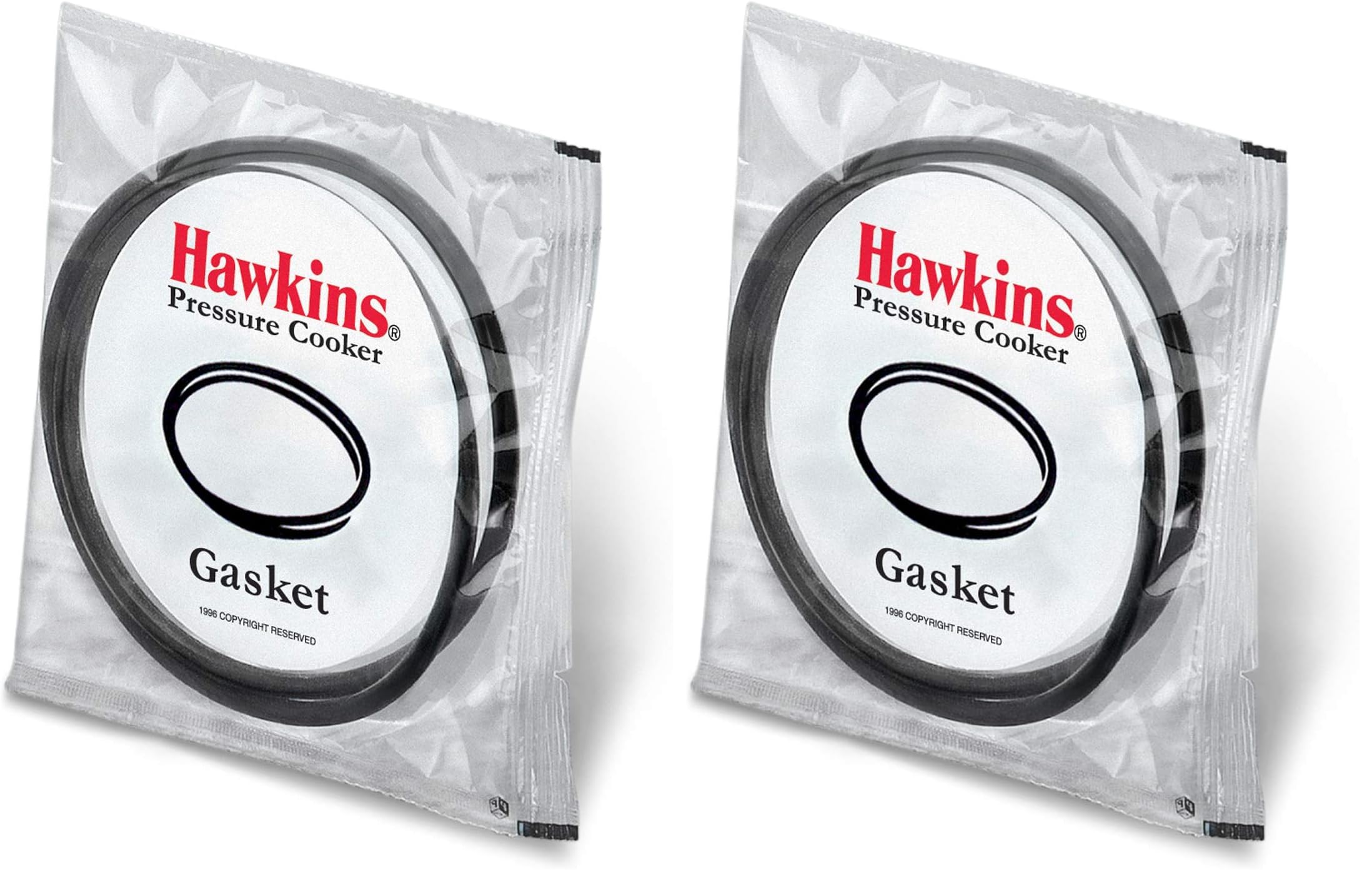 Hawkins A10-09 Gasket Sealing Ring for Pressure Cookers, 2 to 4-Liter, Black (Pack of 2)