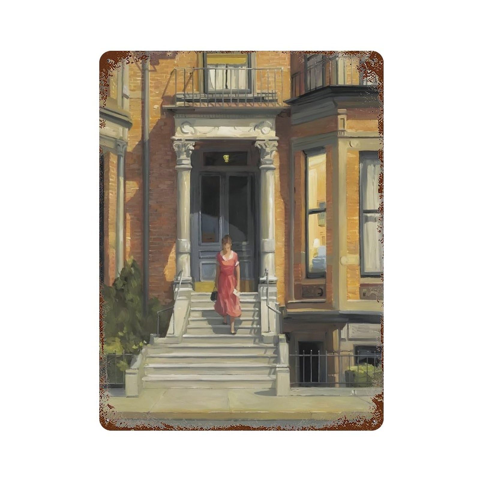 xiaoxiaoshen Edward Hopper Famous Oil (25) Wall Decor Art Metal Tin Poster Modern Home Decor Art Home Bar Shop Decorations Vintage Sign 40x30cm