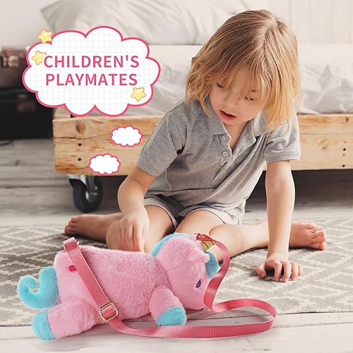 Miniatura 4 de Sew Butiful Animales de peluche de unicornio, 8 pulgadas7.9 in, bonitos juguetes de regalo de unicornio para niñas de 3, 4, 5, 6, 7, 8 años, regalos