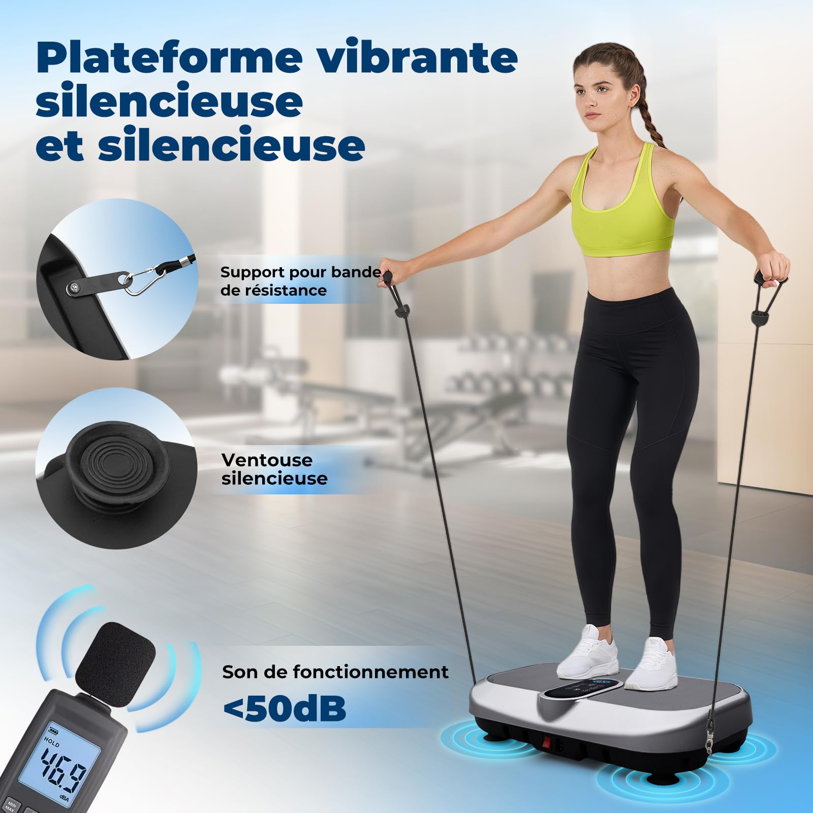Fitness Trilplaat - Vergroot de spierkracht en vermindert buikvet - 4D trilplaat - Vet