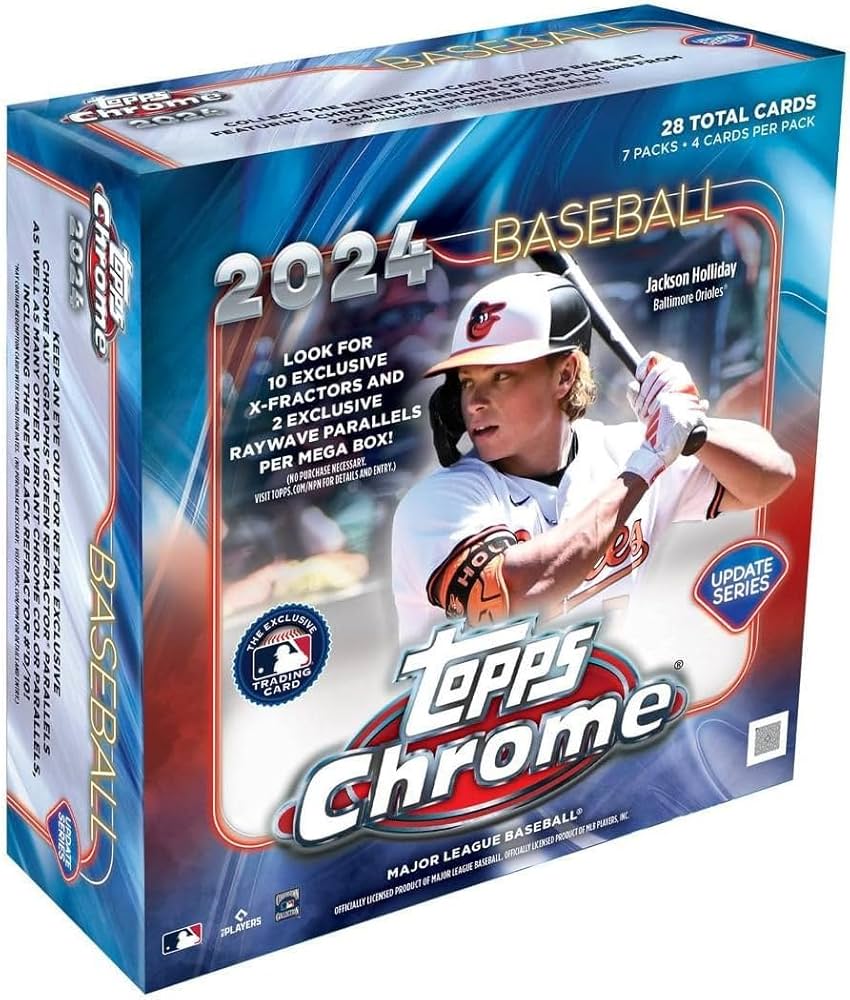 Amazon.com: 2024 Topps Chrome Update Baseball Mega Trading