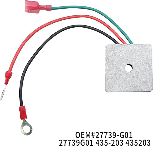 Miniatura 2 de Rectificador de regulador de voltaje para carrito de golf para Club Car 1984-1991, EZGO 1994 en adelante, ColumbiaParCar 1982-1994, OEM # 27739-G01