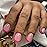 Hot Pink French Tip Press on Nails Short Square Nails Press ons French Tip Glue on Nails for Women DIY Acrylic French Nails Short Gel Nails, Natural Thick Extra Short French Fake Nails 30Pcs 15 Sizes