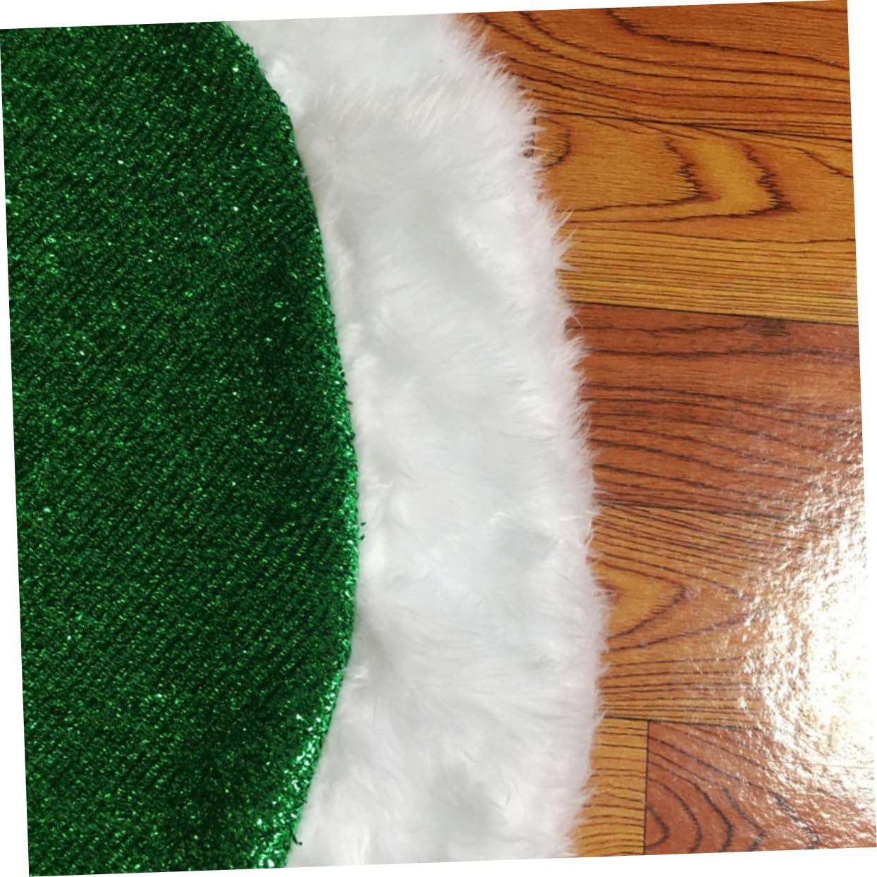 Cabilock Gonna per Albero di Natale Verde Copribase per Albero Tappeto Sotto Decorazioni Natalizie Protezione Pavimento