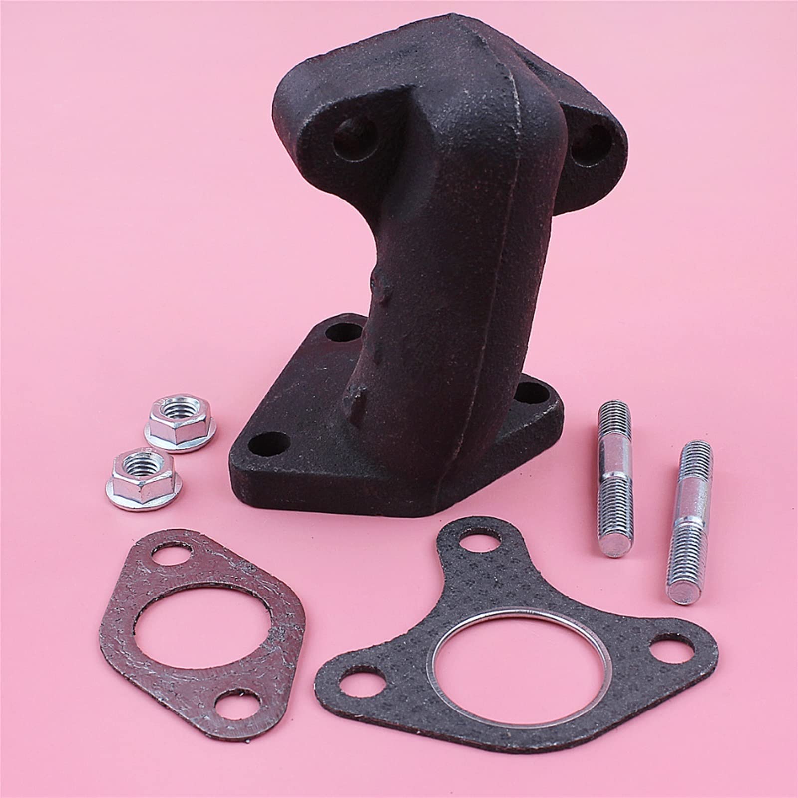 MANGRY Silenziatore di Scarico Tubo Collettore Guarnizione Bullone Dado Guarnizione Kit for GX340 GX390 11HP 13HP GX 340 390 Rasaerba Motore Pezzo di Ricambio