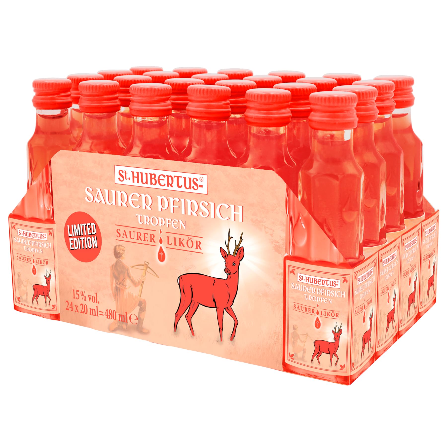 St. Hubertus-Tropfen Saurer Pfirsich (24 x 0.02 l)