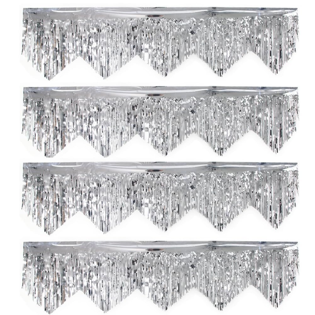 Lot de 8 guirlandes à franges - 50 x 200 cm - Rideau à franges - Rideau à franges - Pour fête, carnaval, décoration d'anniversaire