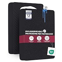 Utopia Bedding Coprimaterasso Singolo Impermeabile 90 x 200 x 30 cm