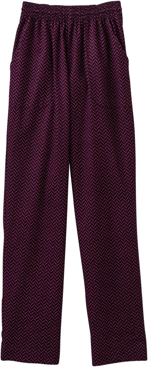 Five Star 18030 Women's Pull-On Drawstring Elastic Chef Pant Guava Zest L