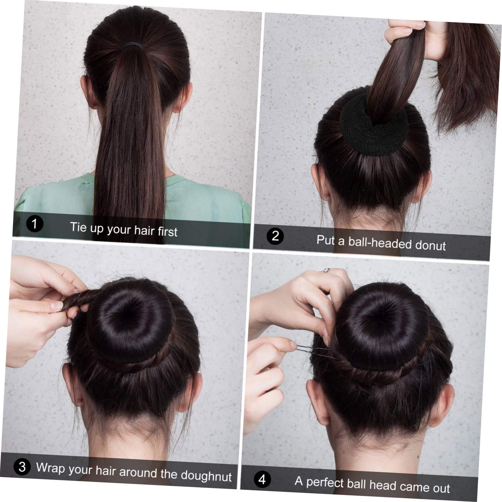 FOMIYES 9sätze Teiliges Haardonut Hochsteckfrisuren U-förmige Haarnadeln Und Elastische Haargummis Für Vielseitige Haarstylings Für Partys Hochzeiten Und Freizeitaktivitäten